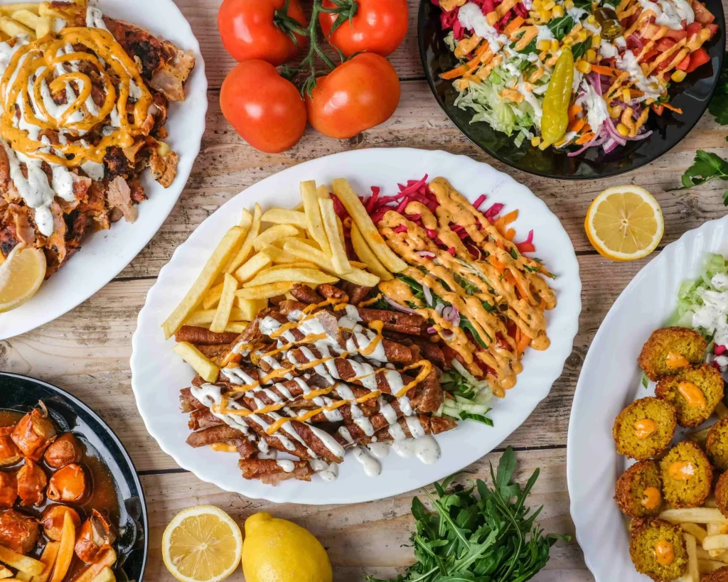 Döner mit Hähnchenfleisch