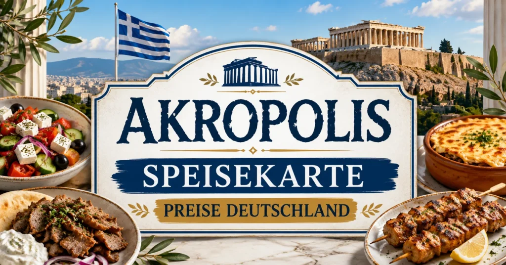 Akropolis Speisekarte