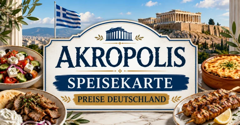 Akropolis Speisekarte