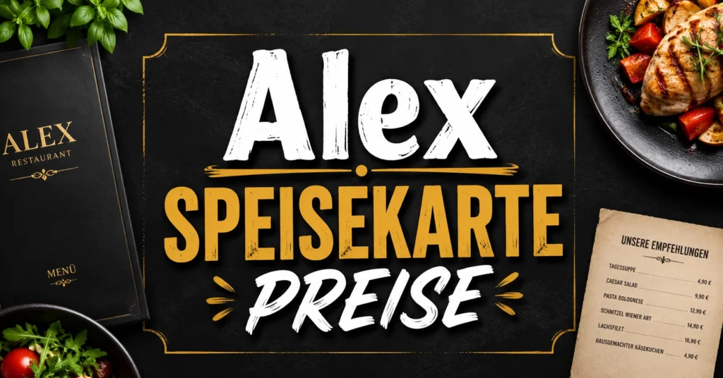 Alex Speisekarte Preise