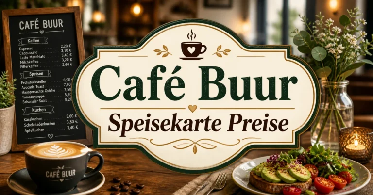 Café Buur Speisekarte Preise