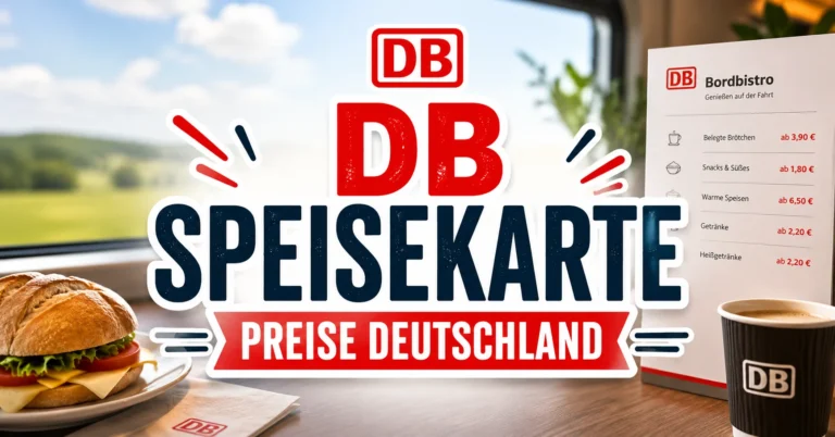 DB Speisekarte Preise Deutschland