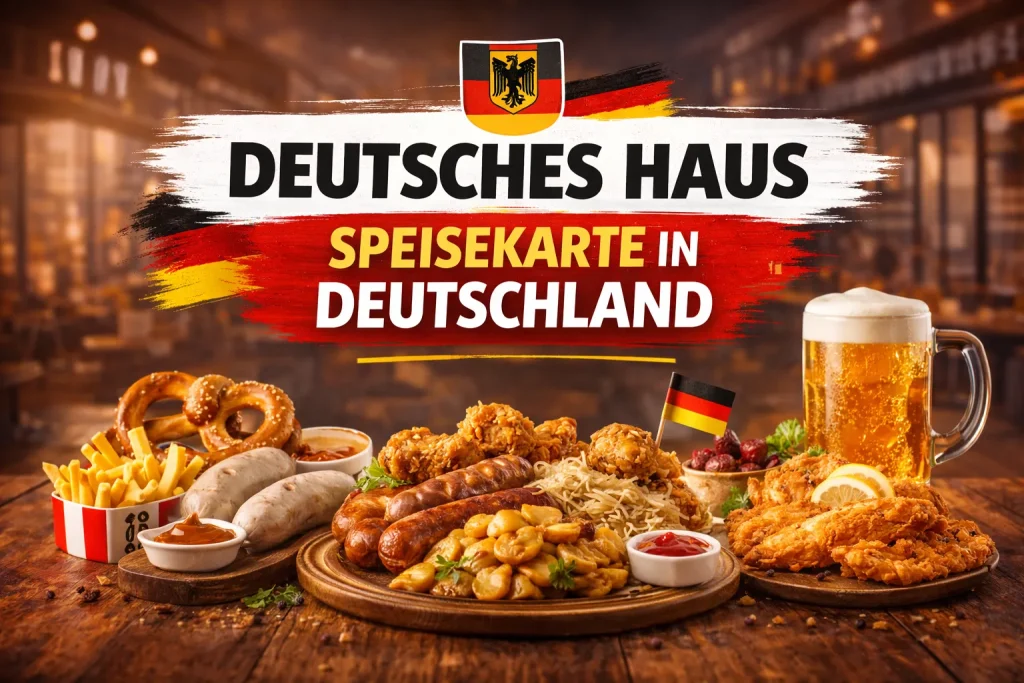 Deutsches Haus Speisekarte in Deutschland