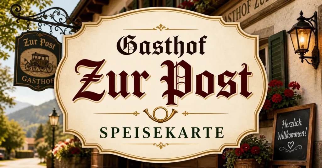 Gasthof Zur Post Speisekarte