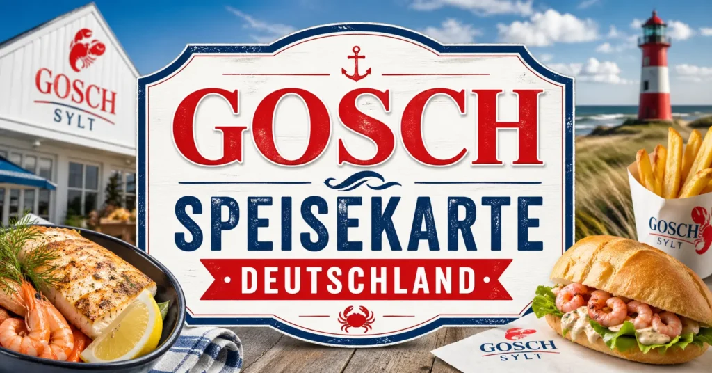 Gosch Speisekarte