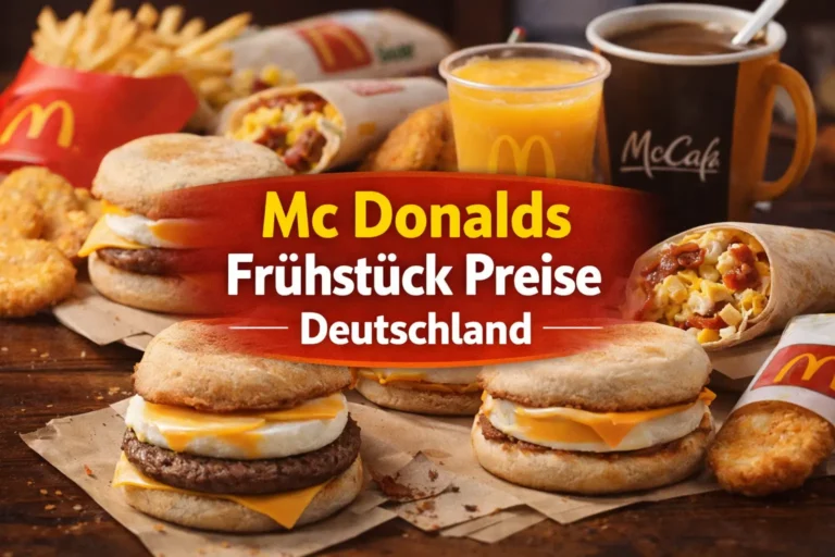 Mc Donalds frühstück Preise