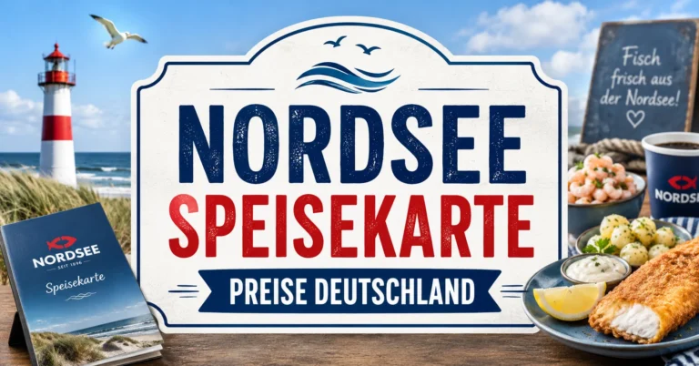 Nordsee Speisekarte Preise Deutschland