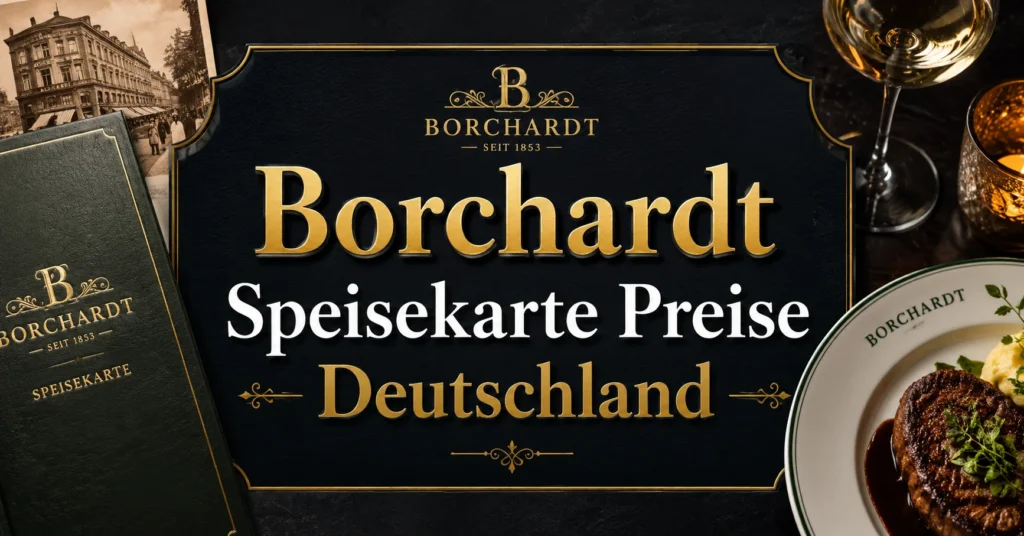 Borchardt Speisekarte Preise Deutschland
